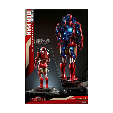 Iron Man 3 - Diorama 1/6 Iron Man Mark VII (Open Armor Version) 32 cm pas cher