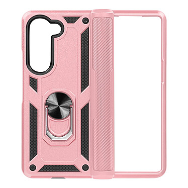 Avizar Coque pour Samsung Galaxy Z Fold 5 Hybride Bague Support Magnétique  Rose