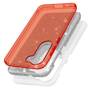 Avis Avizar Coque Paillette pour Samsung Galaxy S23 Hybride Semi-rigide  rouge