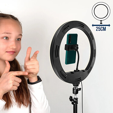 Avis Avizar Ring Light 25cm 3 Eclairages avec Support Téléphone Rotatif Trépied réglable