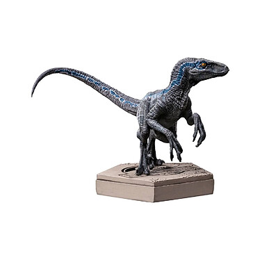 Jurassic World Icons - Statuette Velociraptor B Blue 7 cm