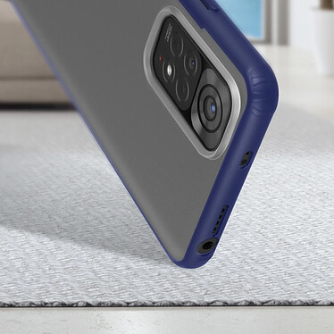 Avis Avizar Coque pour Xiaomi Redmi Note 11 et Note 11s Hybride Coins Renforcés  Translucide Contour Bleu