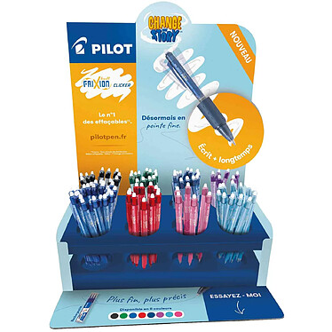 PILOT Stylo roller FRIXION BALL CLICKER 05, présentoir de 96