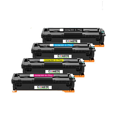 COMETE - CANON 054H - Pack de 4 Toners Compatibles avec Imprimante Canon - Couleur et Noir - Marque française