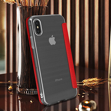 Acheter Avizar Etui folio Rouge Miroir pour Apple iPhone XS Max