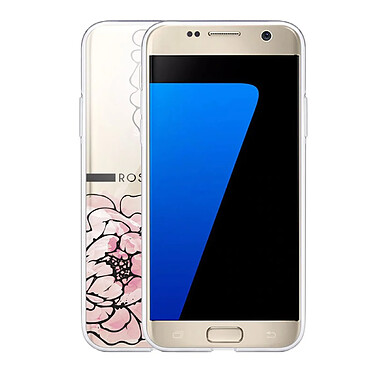 Avis LaCoqueFrançaise Coque Samsung Galaxy S7 360 intégrale transparente Motif Rose Pivoine Tendance