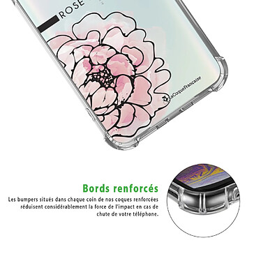 Acheter LaCoqueFrançaise Coque Xiaomi Redmi Note 8 Pro anti-choc souple angles renforcés transparente Motif Rose Pivoine