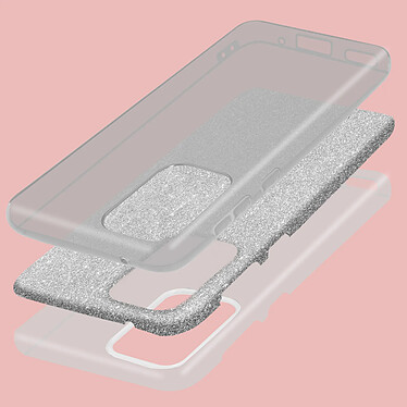 Avis Avizar Coque pour Samsung Galaxy A33 5G Paillette Feuille Amovible Silicone Semi-rigide  argent