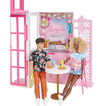 Acheter Mattel Coffret Maison de Poupée à 2 niveaux avec Poupée Barbie et Accessoires Multicolore