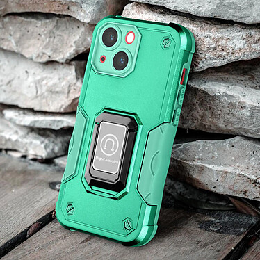 Avizar Coque iPhone 14 Plus Antichoc Hybride avec Anneau Support Magnétique  Turquoise pas cher