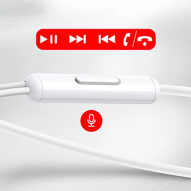 Avis XO Écouteurs Filaires Jack 3.5mm Intra-auriculaire Blanc