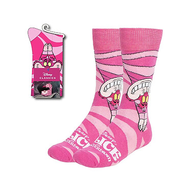 Disney - Paire de chaussettes Alice au Pays des Merveilles Chat du Cheshire Upside Down 36-43