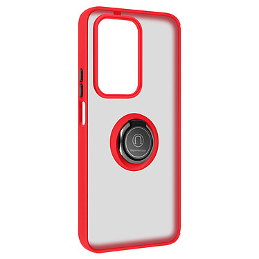 Avizar Coque pour Honor 200 Lite Bague Métallique Support Vidéo Rouge