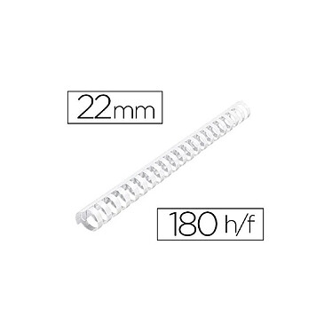 Q-CONNECT boîte 50 Anneaux plastique à relier 180f 22mm diamètre blanc