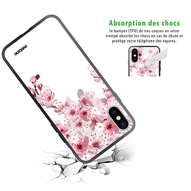 Avis Evetane Coque en verre trempé iPhone Xs Max Cerisier