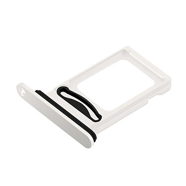 Clappio Tiroir Carte SIM pour iPhone 14 et 14 Plus Emplacement Nano SIM Blanc