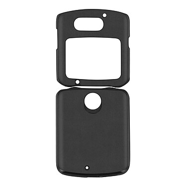 Avizar Coque Motorola Razr 5G Rigide Conception en 2 parties Aspect cuir vieilli noir