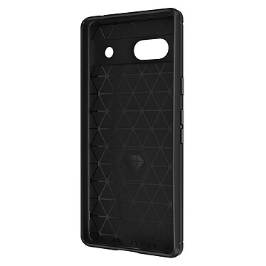 Avizar Coque pour Google Pixel 7a Renforcée Souple Carbone Effet Brossé  Noir