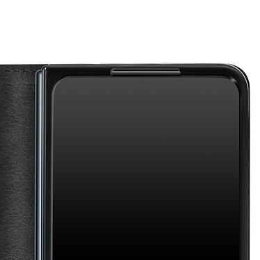 Acheter Avizar Coque pour Samsung Galaxy Z Fold 4 Clapet Portefeuille Languette Magnétique  noir