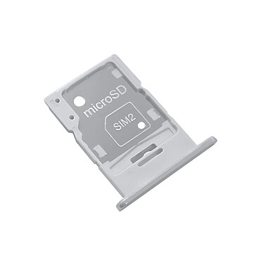 Clappio Tiroir carte SIM pour Samsung Galaxy M34 Dual Nano SIM Argent