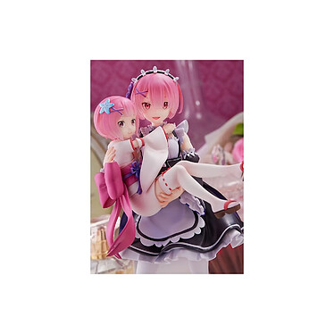 Re:Zero Starting Life in Another World - Statuette 1/7 Ram & Childhood Ram 23 cm pas cher