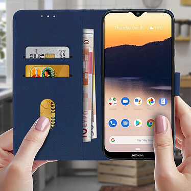 Avis Avizar Étui pour Nokia 2.3 Clapet Portefeuille Support Vidéo  Bleu Nuit