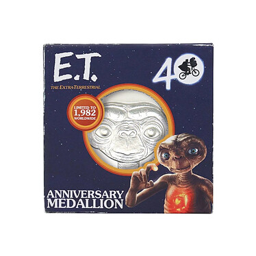 E.T., l'extra-terrestre - Médaillon E.T. 40th Anniversary Limited Edition Medallion pas cher