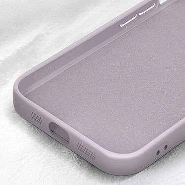 Avis Avizar Coque Silicone pour iPhone 15 Caméra Protégée Doux au Toucher  Violet Clair