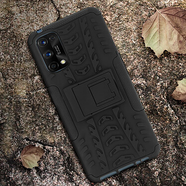 Avis Avizar Coque Realme 7 Pro Protection Bi-matière avec Béquille Support Noir