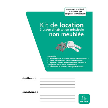 EXACOMPTA Kit dossier location non meublée 41E x 10