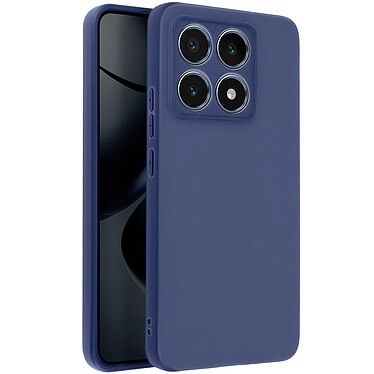 Avizar Coque pour Xiaomi 14T Silicone Souple Mate Bleu Nuit