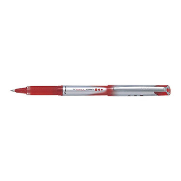 PILOT Stylo roller V-Ball Grip 07 encre liquide Pointe Moyenne Rouge x 12