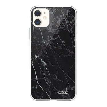 Evetane Coque iPhone 11 360 intégrale transparente Motif Marbre noir Tendance