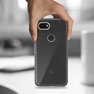 Avis Avizar Coque Google Pixel 3A Silicone Souple et Film Ecran Verre Trempé 9H Transparent