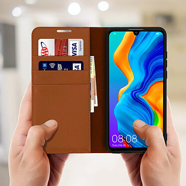 Avis Avizar Étui Huawei P30 Lite Housse Folio Cuir Support Vidéo Camel