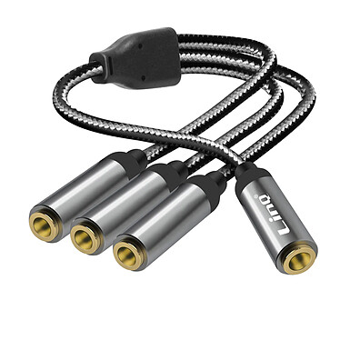 LinQ Adaptateur Splitter Jack 3.5mm femelle vers 3x Jack 3.5mm femelle