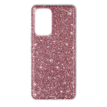 Avizar Coque pour Samsung Galaxy A53 5G Paillette Feuille Amovible Silicone Semi-rigide  Rose