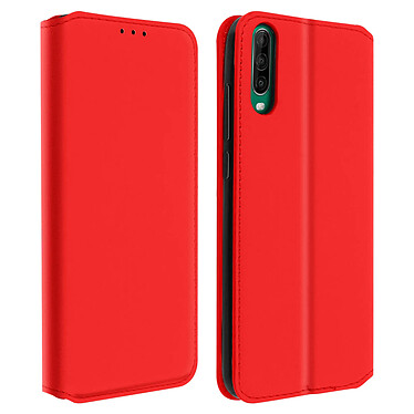 Avizar Housse Wiko View 4 / 4 Lite Étui Folio Clapet Portefeuille Fonction Stand rouge