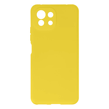 Avizar Coque pour Xiaomi Mi 11 Lite Silicone Semi-rigide Finition Soft Touch Fine jaune