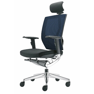 MTinternational Fauteuil Ergonomique 4X noir/bleu