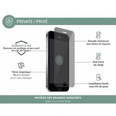 Avis Force Glass Protège-écran pour Apple iPhone SE / 5S / 5 Plat Privé Oléophobe Transparent