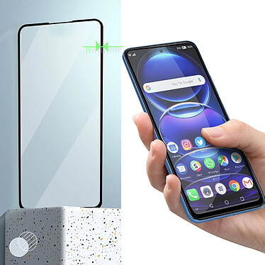 Avizar Verre Trempé pour Xiaomi Redmi Note 12 Pro 5G et 12 Pro Plus 5G Ultra-résistant Dureté 9H Anti-traces  Noir pas cher