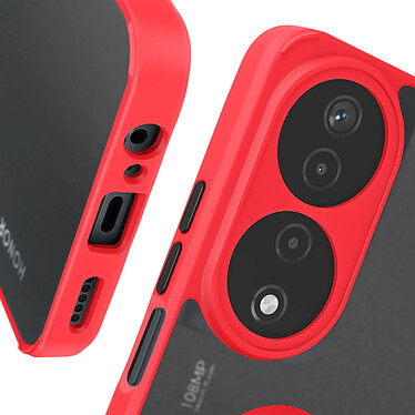 Avizar Coque pour Honor 90 Smart Bague Métallique Support Vidéo Rouge pas cher