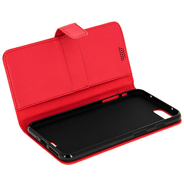 Avizar Housse Clapet Portefeuille iPhone 7 Plus / iPhone 8 Plus Rouge