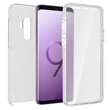 Avizar Coque Galaxy S9 Plus Protection Silicone + Arrière Polycarbonate - Transparent