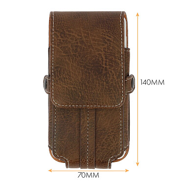 Acheter Avizar Housse Etui Ceinture Porte-carte Universel Smartphone taille XL - Marron