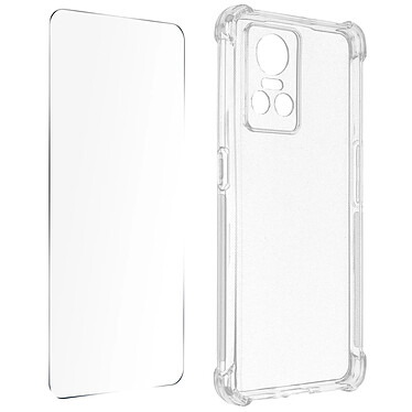 Avizar Pack Protection pour Realme GT Neo 3 Coque Renforcée + Verre Trempé  Transparent