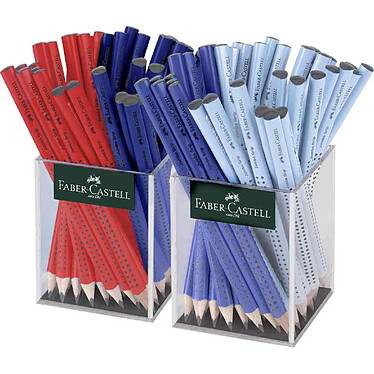 FABER-CASTELL Crayon de papier Jumbo GRIP, 2 pots