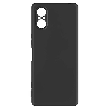 Avizar Coque pour Sony Xperia 5 V Silicone Semi-rigide Finition Soft-touch avec Dragonne  Noir