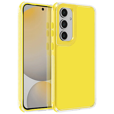 Avizar Coque pour Samsung Galaxy S24 FE Coins Antichoc Bumper Jaune